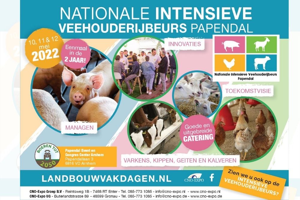 Nationale Intensieve Veehouderijbeurs: 10, 11 en 12 mei 2022